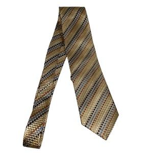 Peacock Gold Print Pure Silk neck Tie